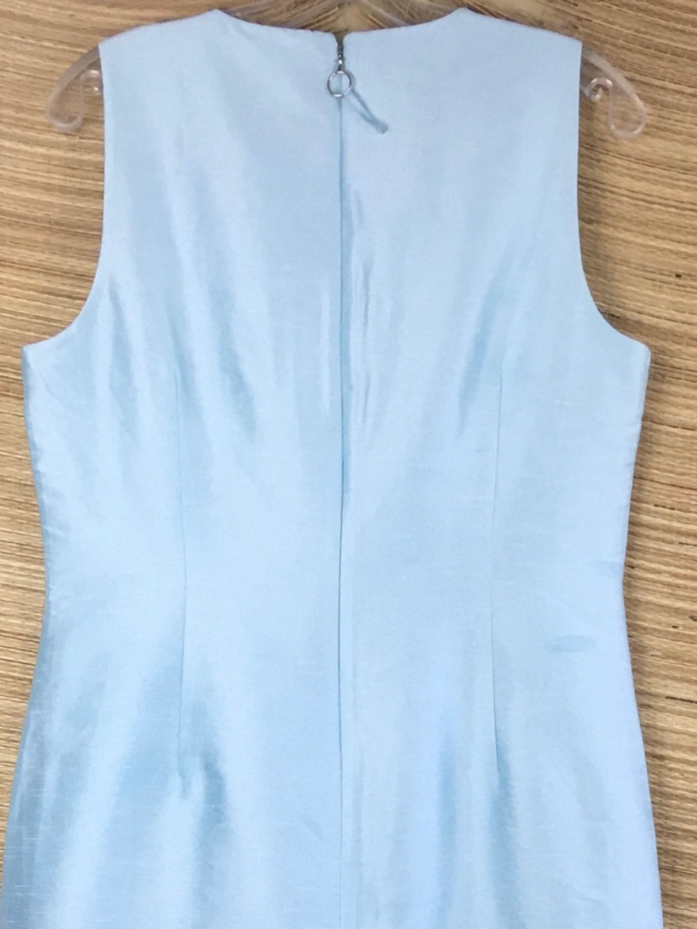 NICOBLU Alice Long Sheath Dress Blue Gold Embellished Size M - Picture 9 of 13